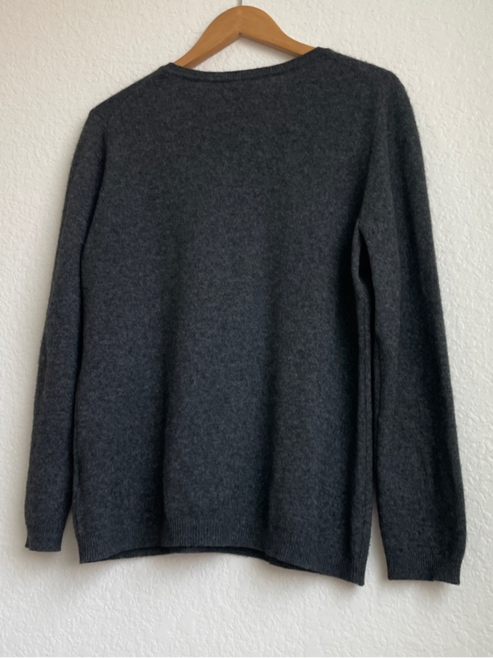 Charter Club Cashmere Dark Charcoal Crewneck Sweater XL - Picture 7 of 10